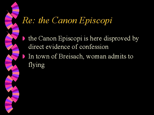 Re The Canon Episcopi